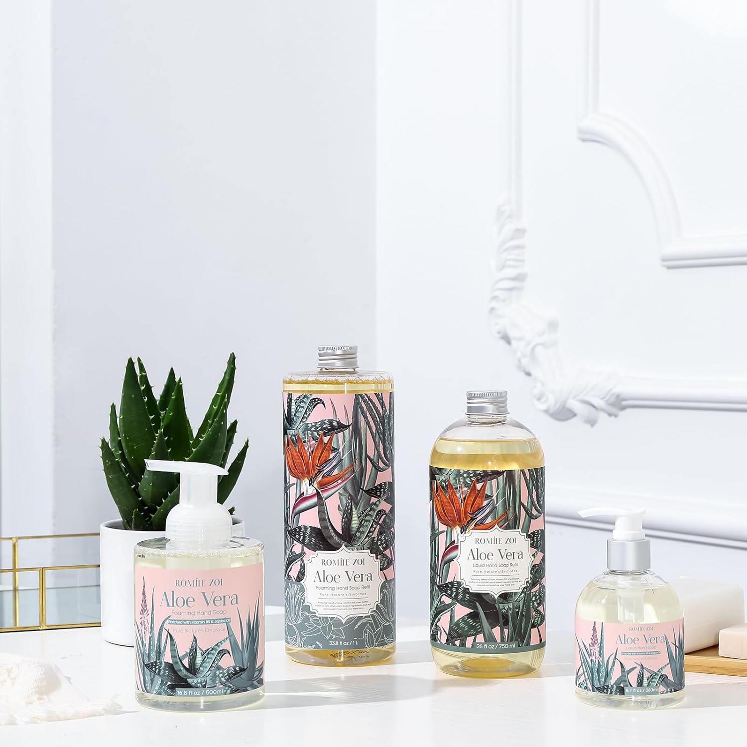 ROMIIE ZOI Foaming Hand Soap Refill, Aloe Vera, Gentle & Moisturizing Formula, 1 L/ 33.8 FL OZ - Image 6