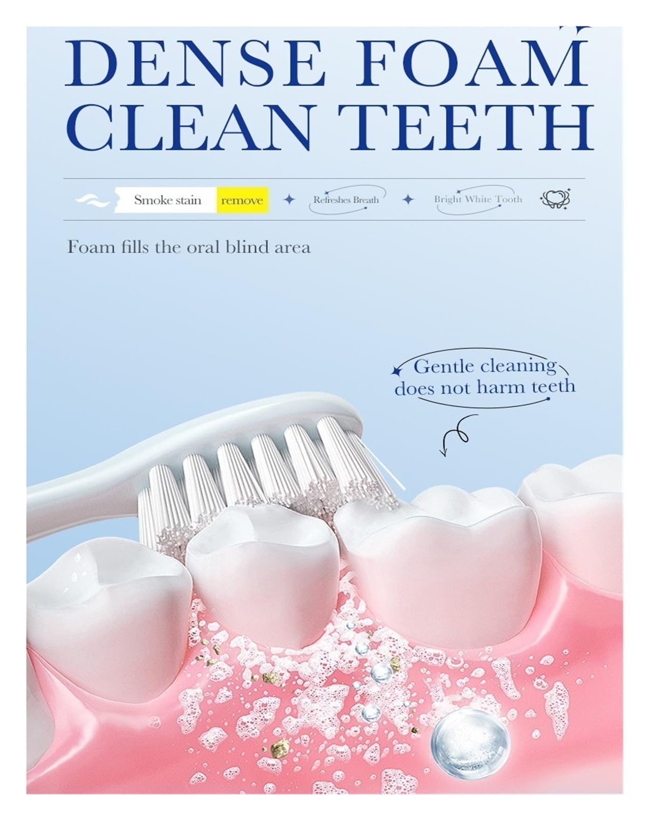 100 g de pasta de dientes quitamanchas | Limpia profundamente las manchas de café y té, imprescindible for un cuidado dental eficaz(3pcs)