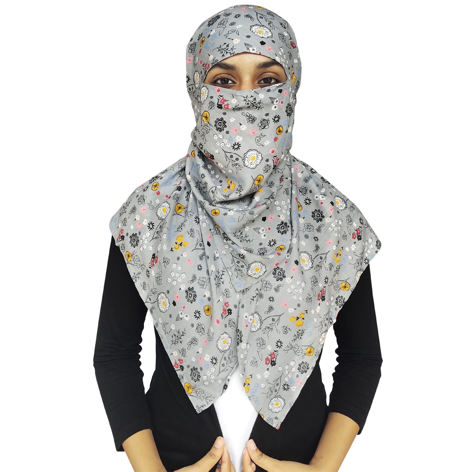 switchon Rayon Anti Pollution Full face Scarf UV Sun Rays Protection scarf for women - Free Size-picture-33