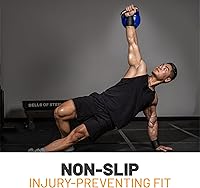 Vista 4 de Muñequeras Bells of Steel para Kettlebells con Guarda Muñeca BellGuard, Banda de Sudor con Insertos de Plástico para Absorción de Impactos