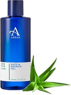 Arran Sense of Scotland Aloe Vera Luxury Moisturising Bath and Shower Gel for Women with Nourishing & Uplifting Aloe Vera Plant Essential Oils