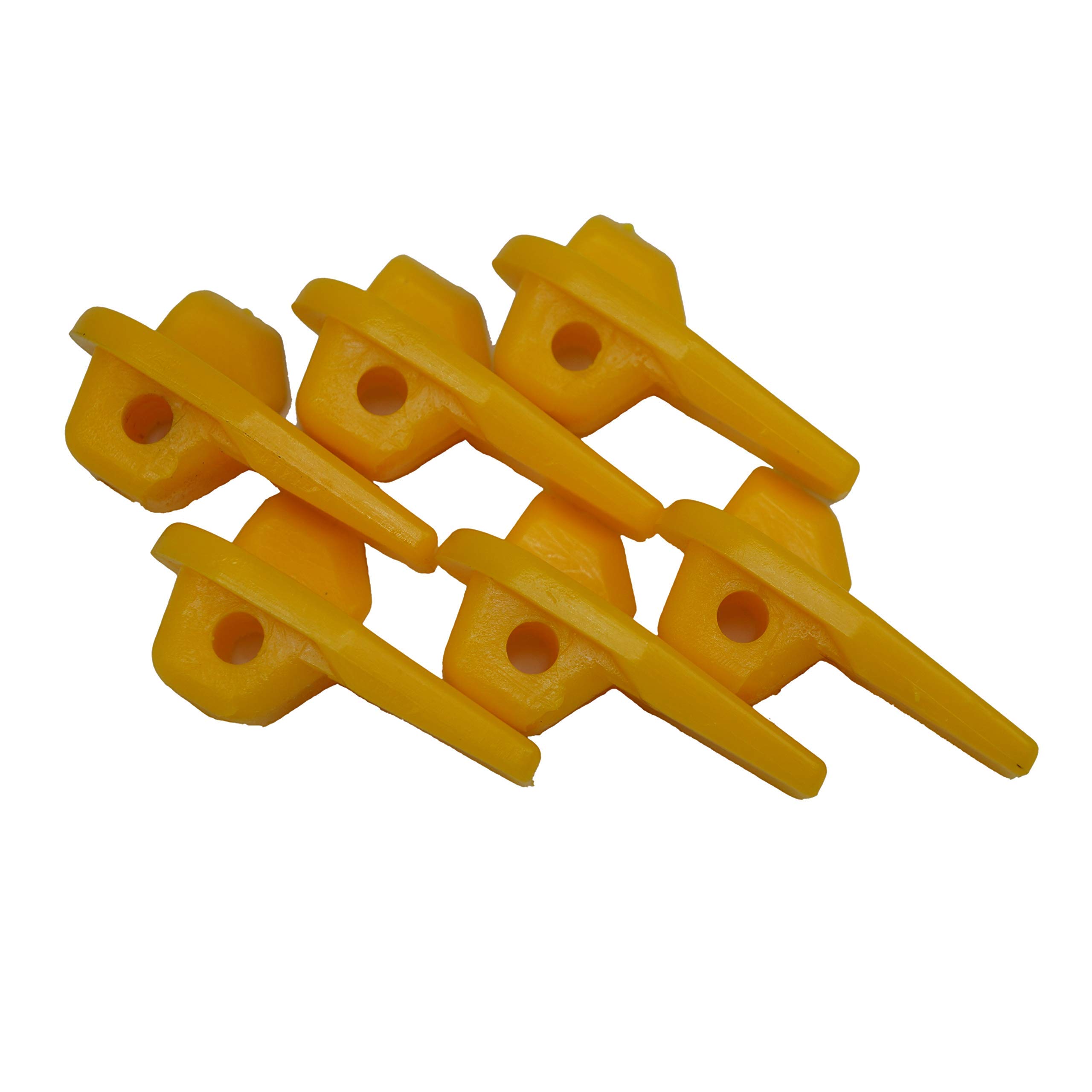 Caso 2 Paquetes, 6pcs / Pack, Cambiador de neumáticos inserción de plástico | Rueda de Nylon Protector de llanta de Montaje Desmontar la Cabeza, 07YCO|Amarillo|