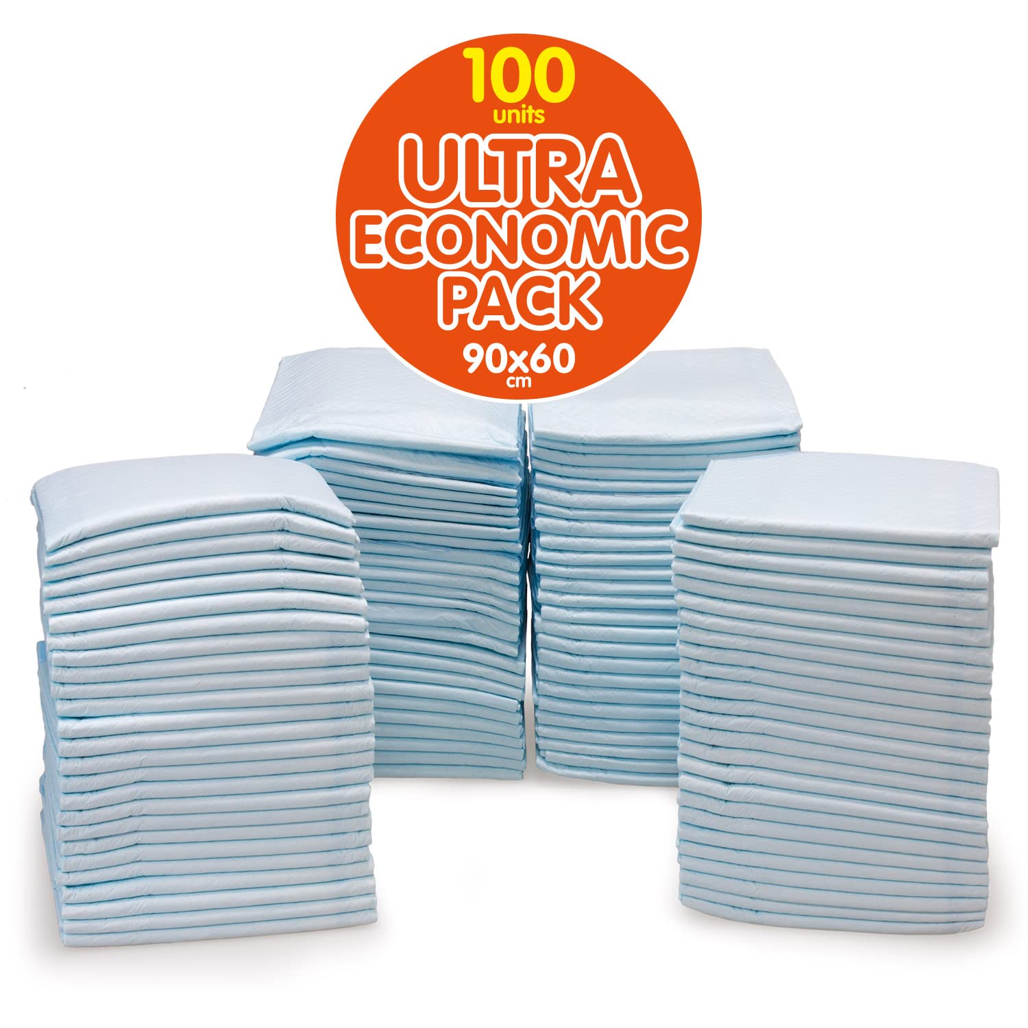 ARQUIVET Pads - Ultra Economic Pack - Tappetino per cani - super assorbenti - 100 unità - 90 x 60 cm