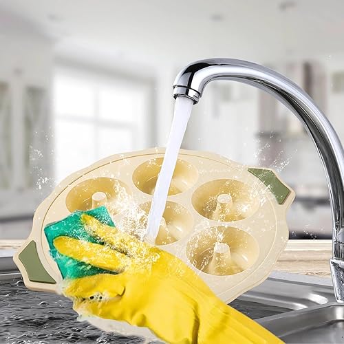 Miniatura 6 de Molde de silicona para donas  Juego de moldes de silicona antiadherentes para donas Simplemente sácalo! Resistente al calor, es perfecto para