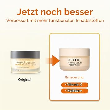 BLITHE Pressed Serum Gold Apricot for Radiance & Brightening 50ml