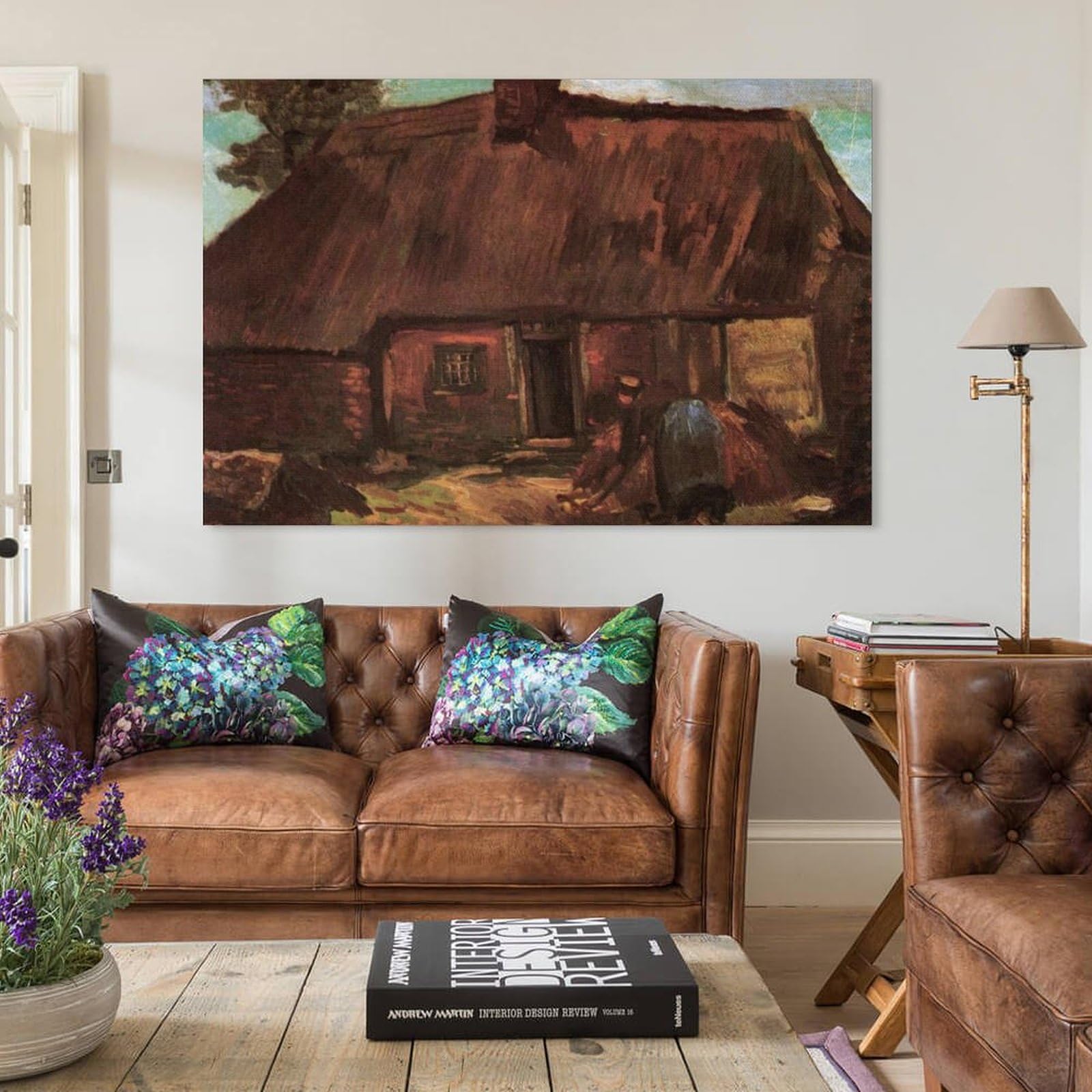 Amazon.co.jp: フィンセント・ファン・ゴッホ 小屋と農婦が絵を