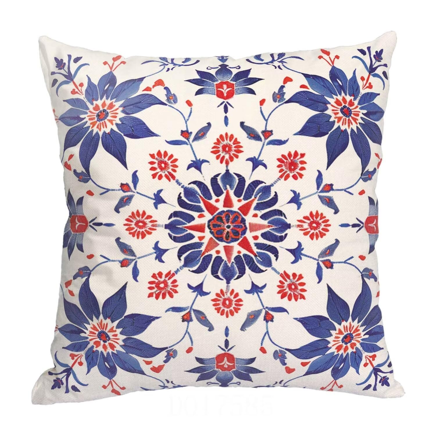 Fundas Cojines SuavesAzul Fundas Cojines Cuadradas Suaves Funda Almohada Cojines Suaves Sillas Jardin para Oficina Jardín Cama Sofá Banco Interior o Exterior Juego de 4 Funda Cojin Bohemia mu-362