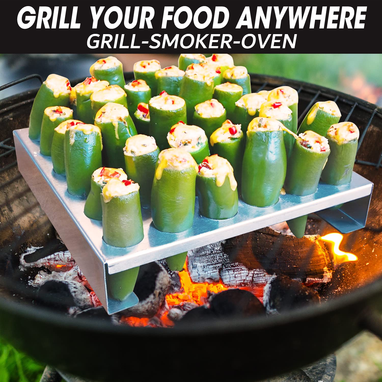 Bbq Jalapeno Poppers Rack Stainless Steel Jalapeno Popper Grill