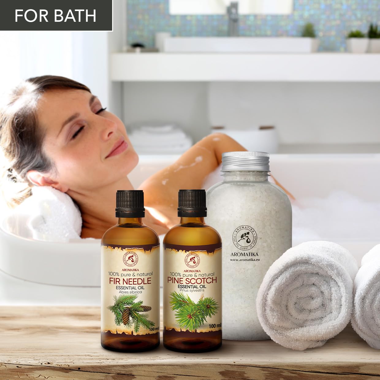Fichtennadelöl – Abies Sibirica – Kiefernnadelöl Ätherisch – Pinus Sylvestris 2 x 100 ml – Natürlichen & Reinen Öl – Beruhigend – Raumduft – Duftlampe - Tannenöl für Sauna – Aromatherapie