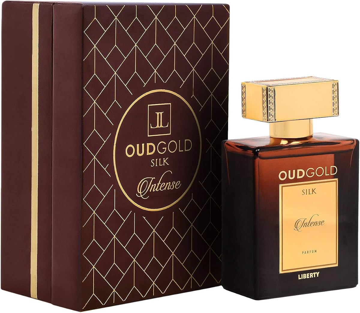Liberty Premium OudGold Silk Intense Luxury Parfum, 100ml, Oud Perfume | 3.4 Oz, Long Lasting 3 Days, For Men & Women, Seductive, Designed In France, Oud, Woody Notes, Arabian Musk Fragrance