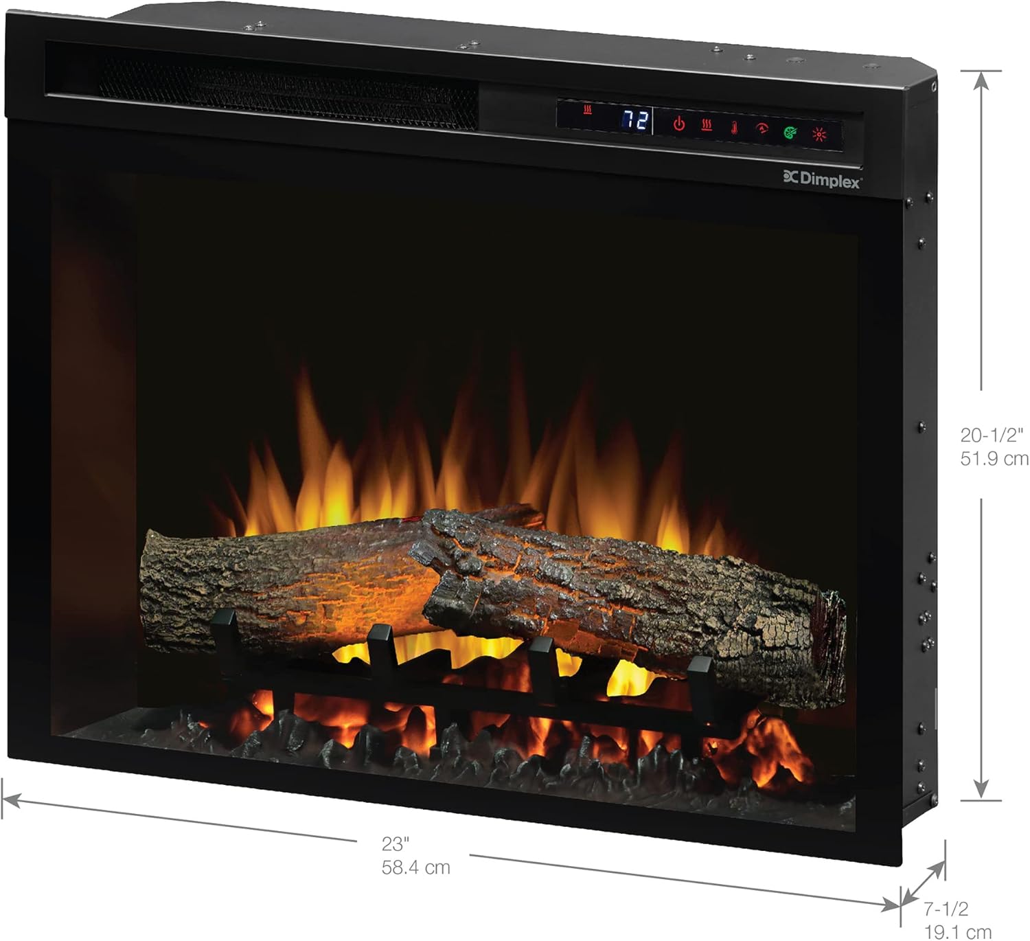 Dimensions of Dimplex 23 Inch Electric Fireplace