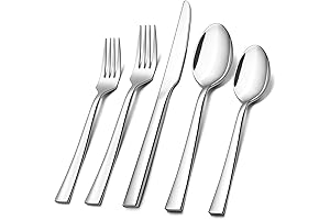 E-far: 60-Piece Silverware Set, Everyday Silverware for 12
