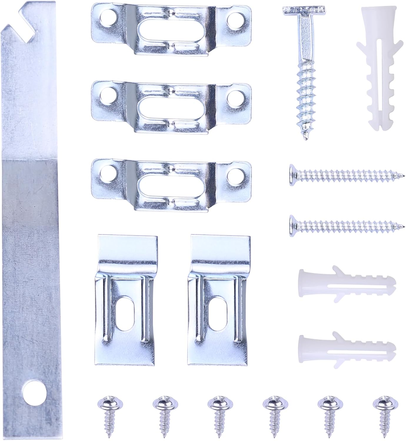 Xadnitu 30 Packs 15LB Frame Lock Security Hanging Kits, Lock Security Picture Hangers with T-Head Screws for Art Anti-Theft in Museums, Art Galleries, Restaurants or Hotels