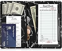 Vista 21 de Libreta organizadora para meseros Fintie con bolsillo con cremallera, de piel sintética para restaurante, tarjetero para presentadores de cheques