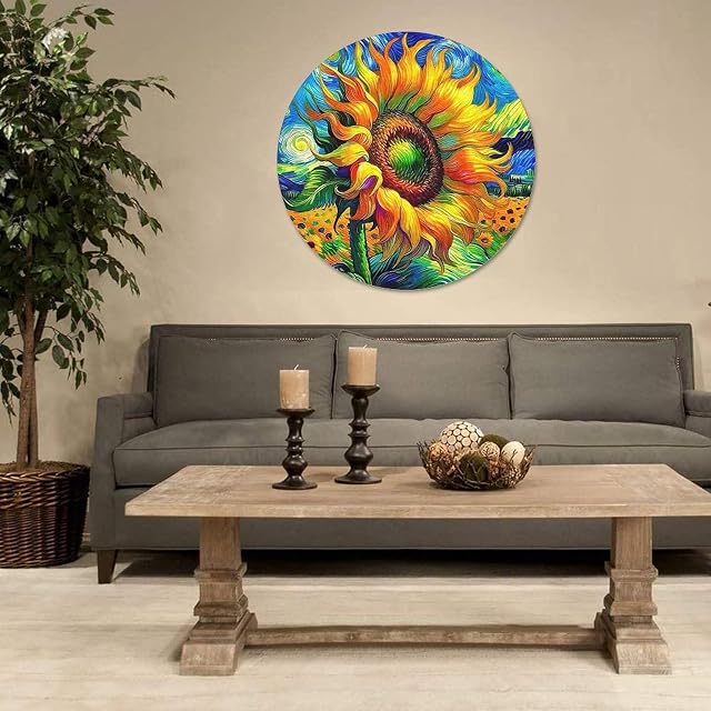 Foto 6 de 6 de Girasol 1000 Piezas Puzzles Circular Puzzle para Niños Y Niñas Regalos Originales Juegos De Puzzle…