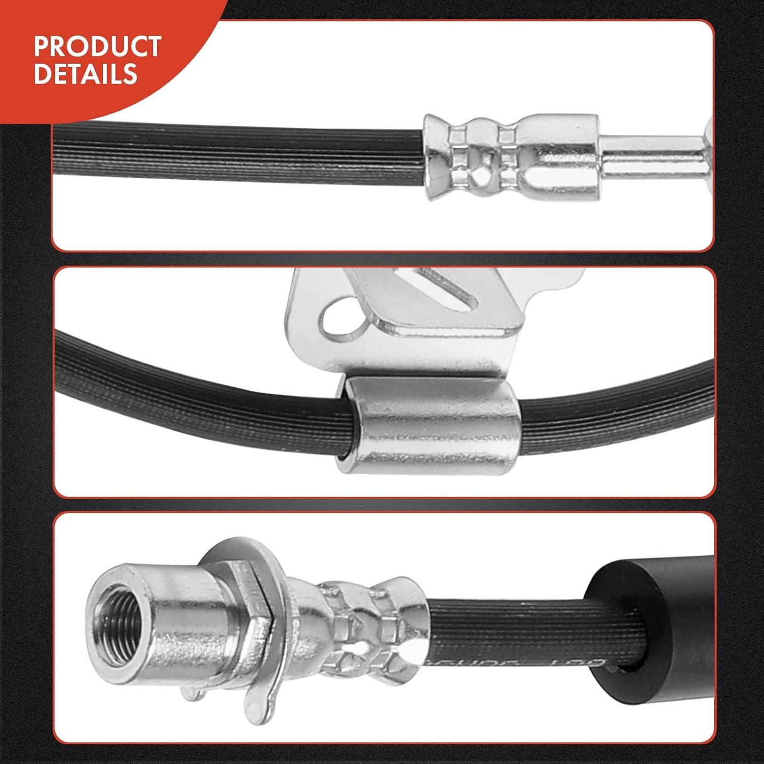 A-Premium Front Passenger Brake Hydraulic Hose Compatible with Select Ford Models - For F-150 F150 2012 2013 2014 6.2L