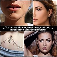 Vista 6 de Kit de pistola de perforación de oreja, herramienta profesional de perforación de nariz de oreja, piercing de aretes con aguja de perforación