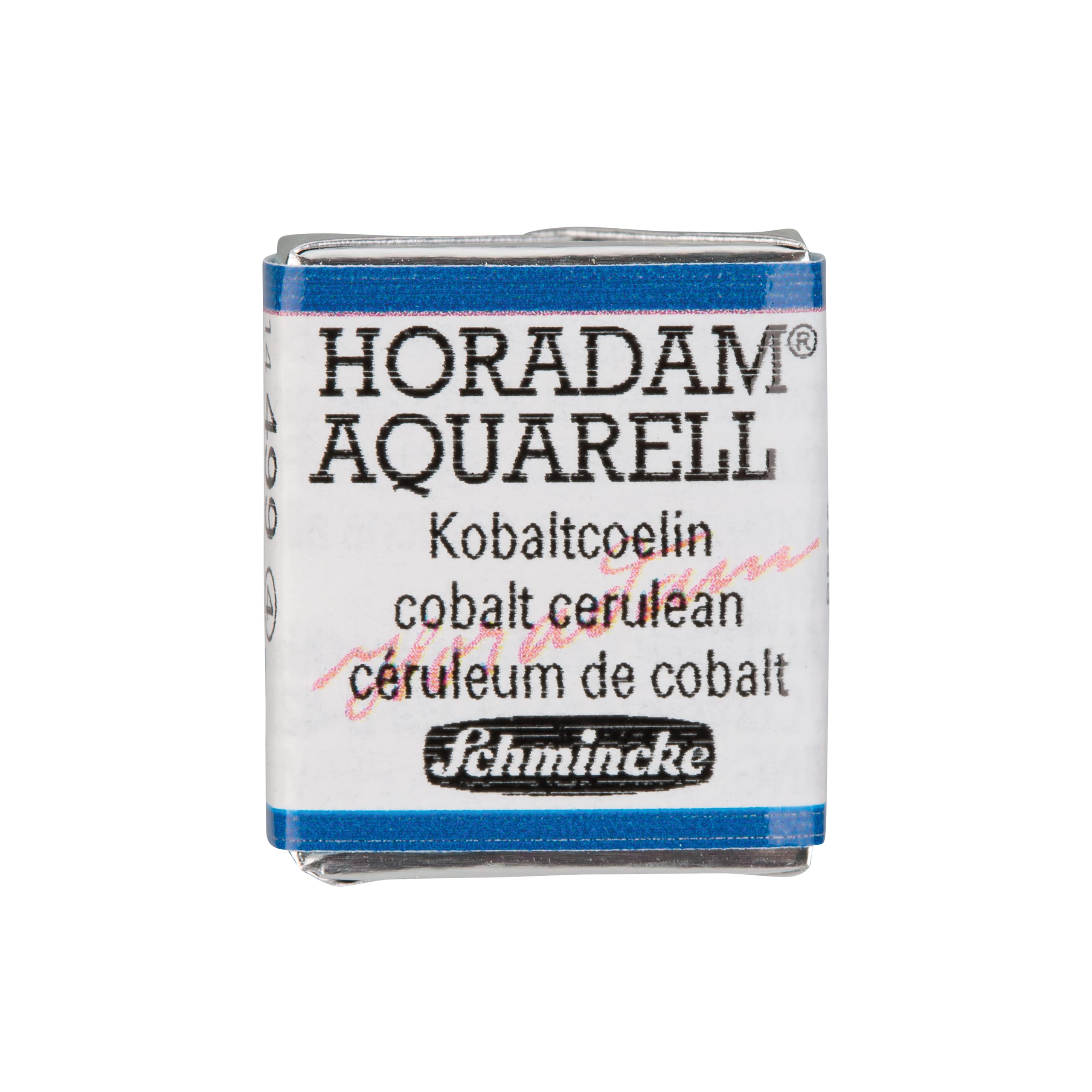 Schmincke - HORADAM® AQUARELL - finest artists' watercolours, 487 Cobalt blue light, 14 487 044, 1/2 pan — view 343