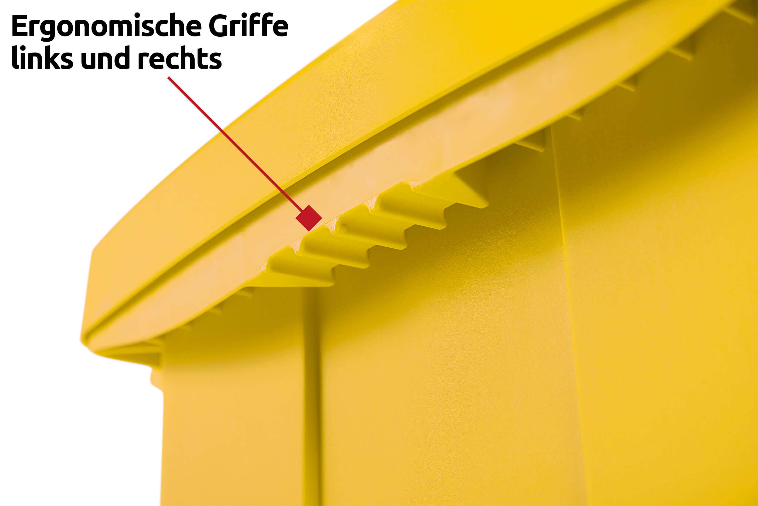 Streugutbehälter 108 Liter In Rot – Robuste Box Für Streusalz, Sand & Werkzeug (auch Als Pick-up Box Nutzbar)