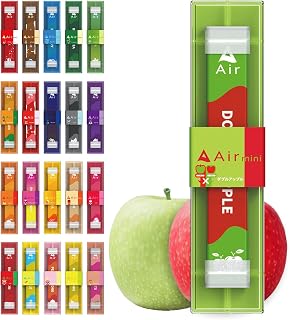 【公式】Air mini エアーミニ 持ち運びシーシャ 電子タバコ VAPE べイプ 使い捨て airmini エアーミニ ポケットシーシャ (ダブルアップル)