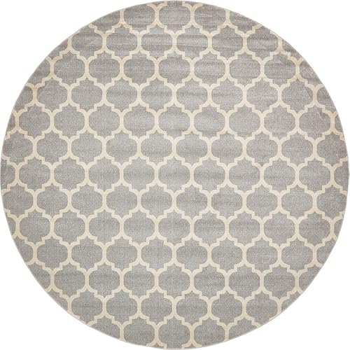 Vista 294 de Unique Loom Trellis Collection - Alfombra estilo marroquí de enrejado gris oscuro (8' 0 pies x 11' 0 pies)