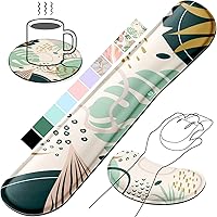 Vista 35 de Gimars Juego Mejorado Ampliado de Almohadilla de Apoyo para Muñeca de Teclado de Espuma Viscoelástica de Gel, Diseño Ergonómico Cómodo
