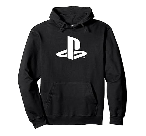 Modern White Logo Video Game Pullover Hoodie