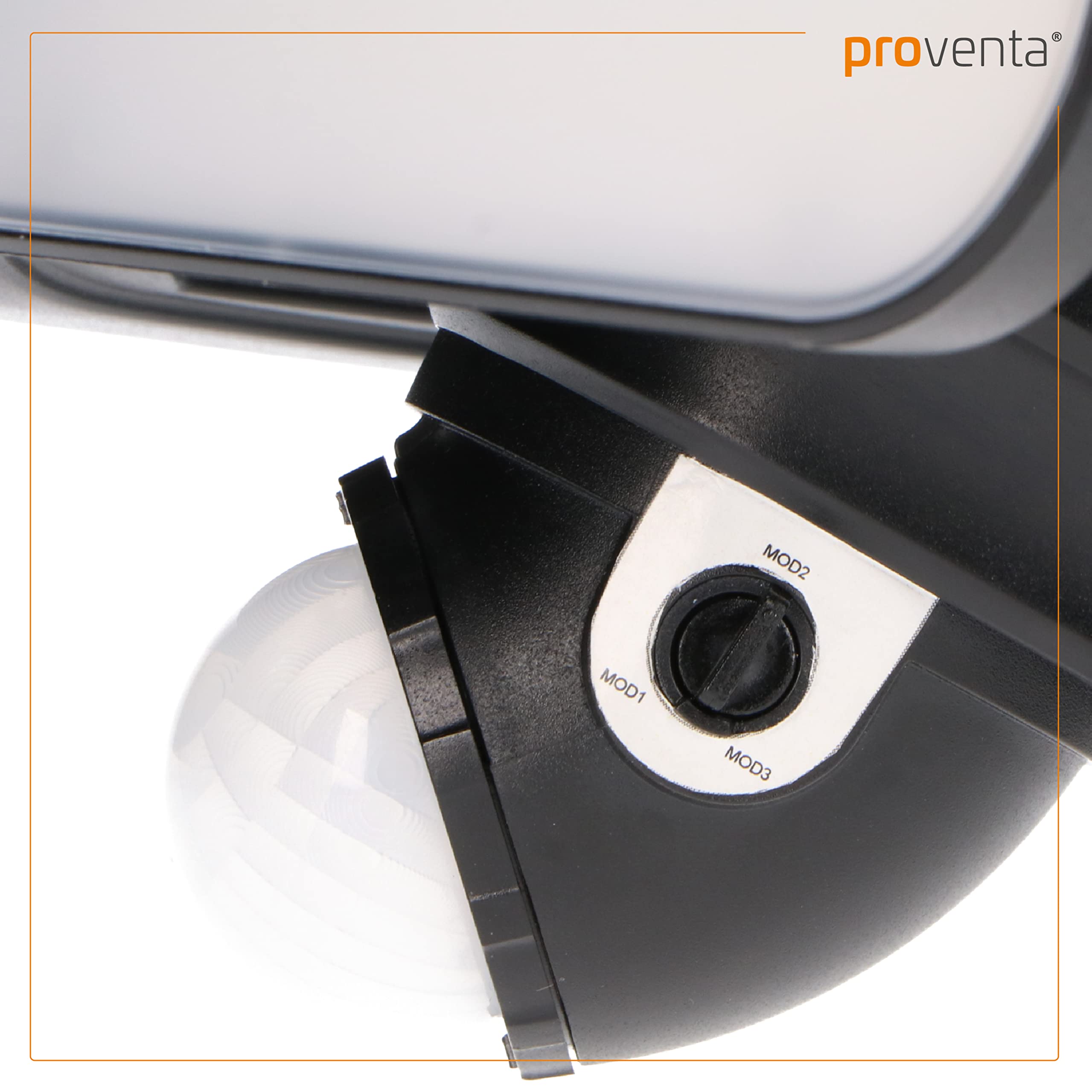 proventa® LED Solar Profi-Strahler schwarz mit Bewegungsmelder 10W 1.000lm 3 Lichtmodi