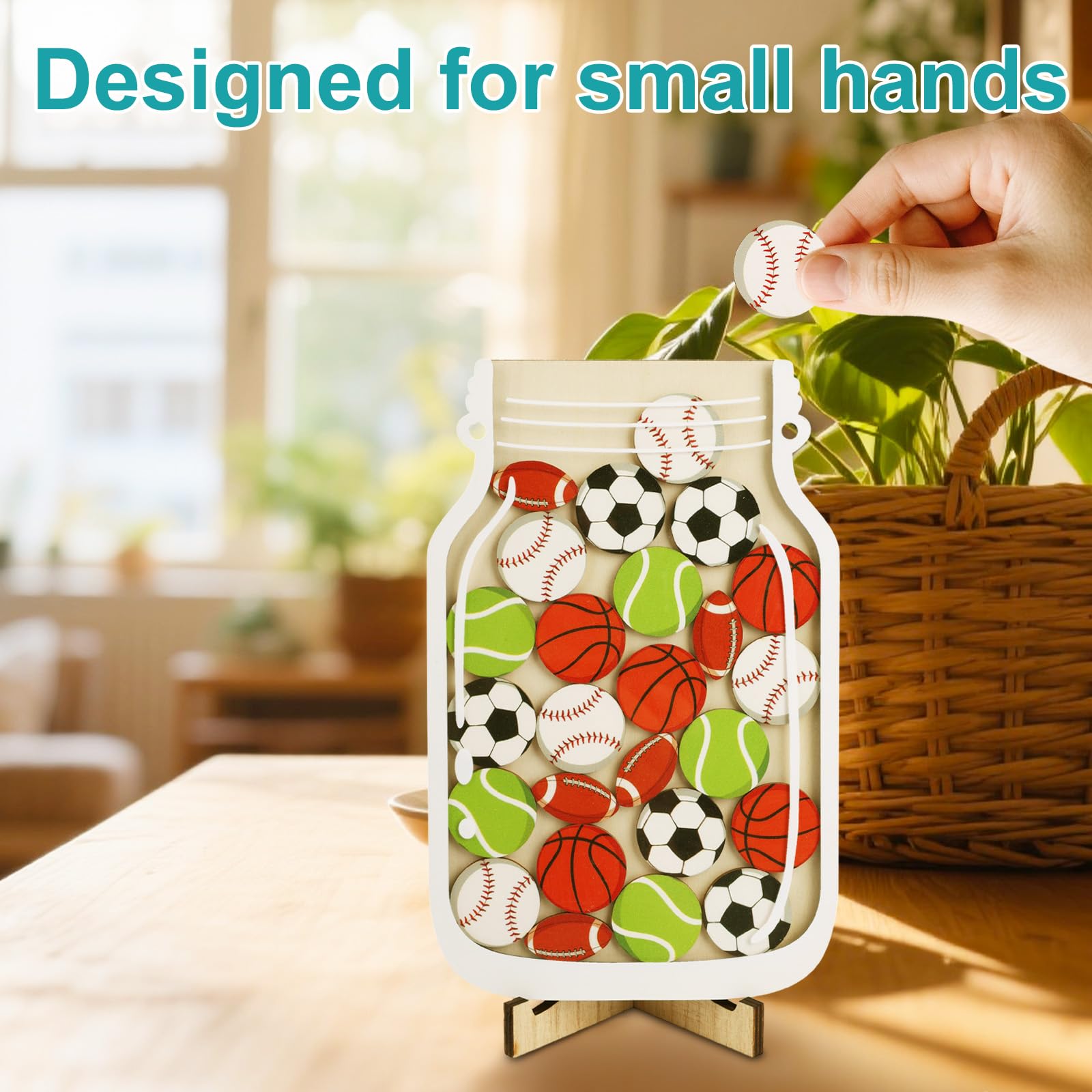 Goktvai Magnetic Reward Jar for Kids, Personalized Ball Children Reward Jar and Tokens Classroom Incentive System Good Behavior Chart Management Tool Essentials for Boys & Girls Potty Training - Image 3