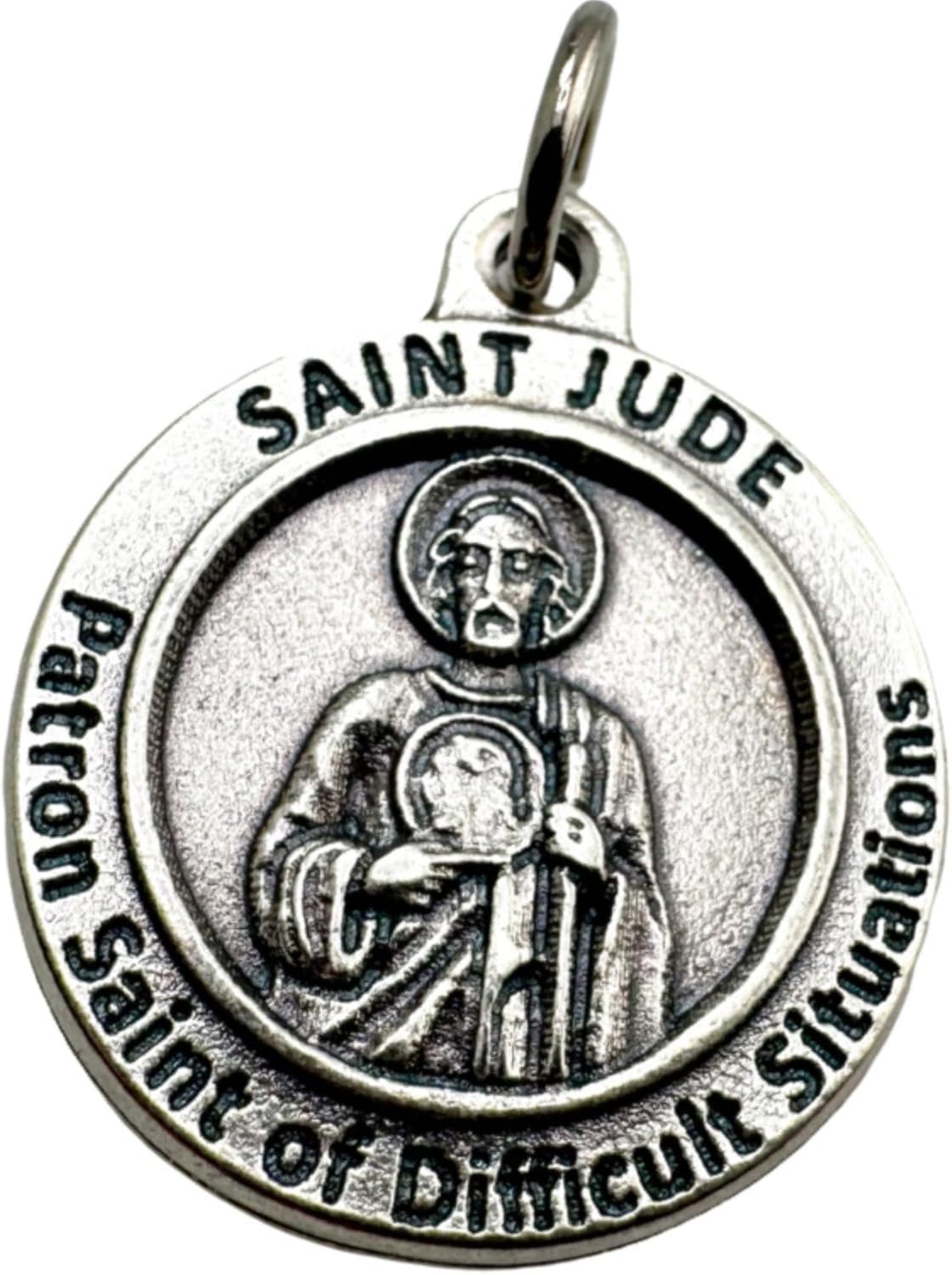 Westmon Works Saint Jude Medal Italian Metal Medallion with Patron of Lost Causes USA Made Laminated Holy Prayer Card - Image 3