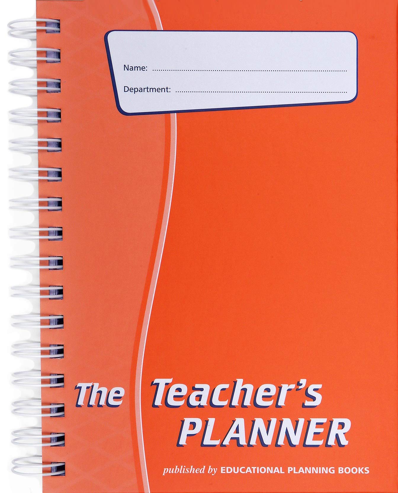 Educational Planning Books - The Teachers Planner 2025-26 | (A5, 6 Periods) | Page-a-Day & Undated, with Dedicated Pages for Year Planning, Exams, Marking, Contacts, and more - Orange (TP9-O)