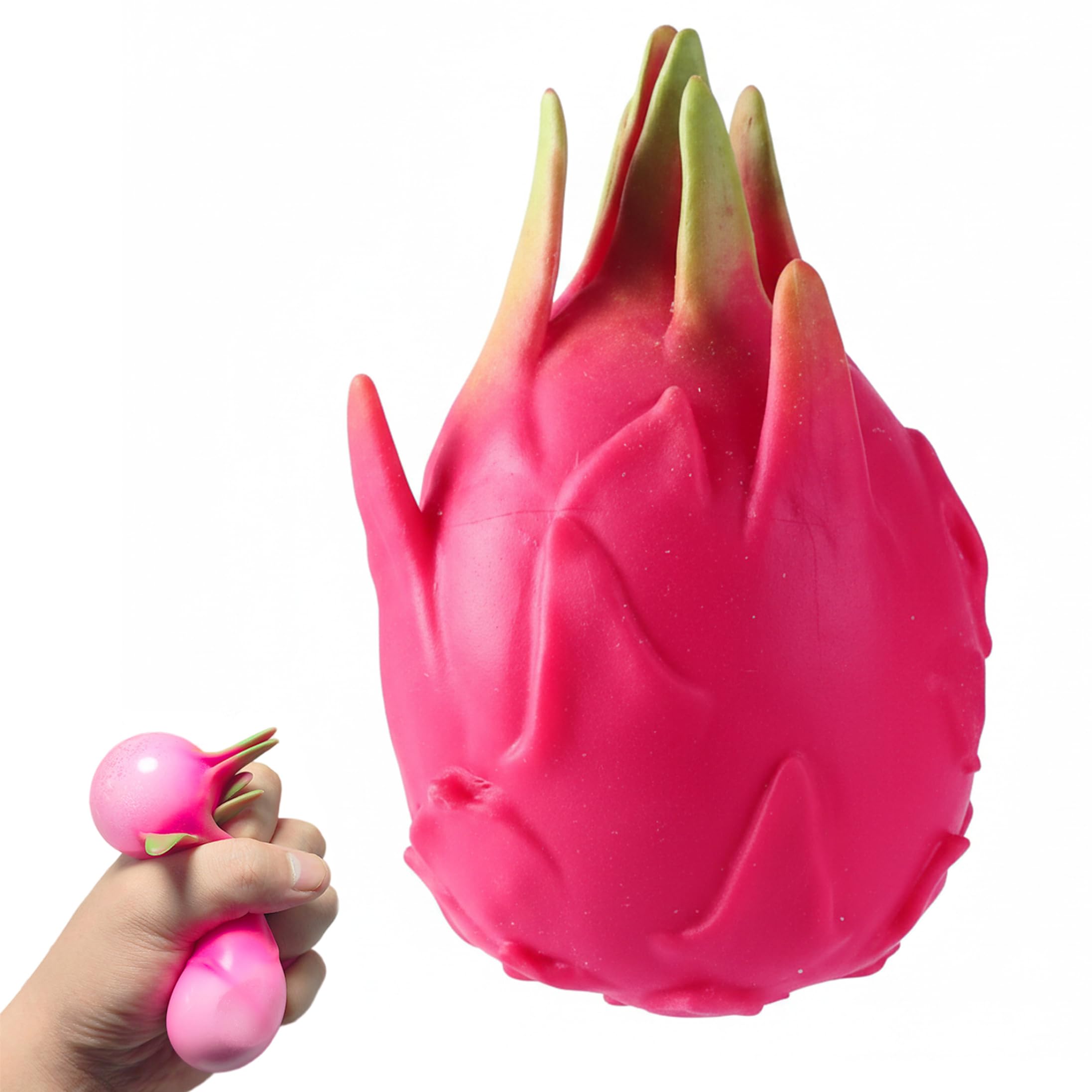 Realistic Dragon Fruit Squish Toy Stress Relief Squeeze – Squish Toy Sensory Fidget Stress Ball for Anxiety (1 Piece)