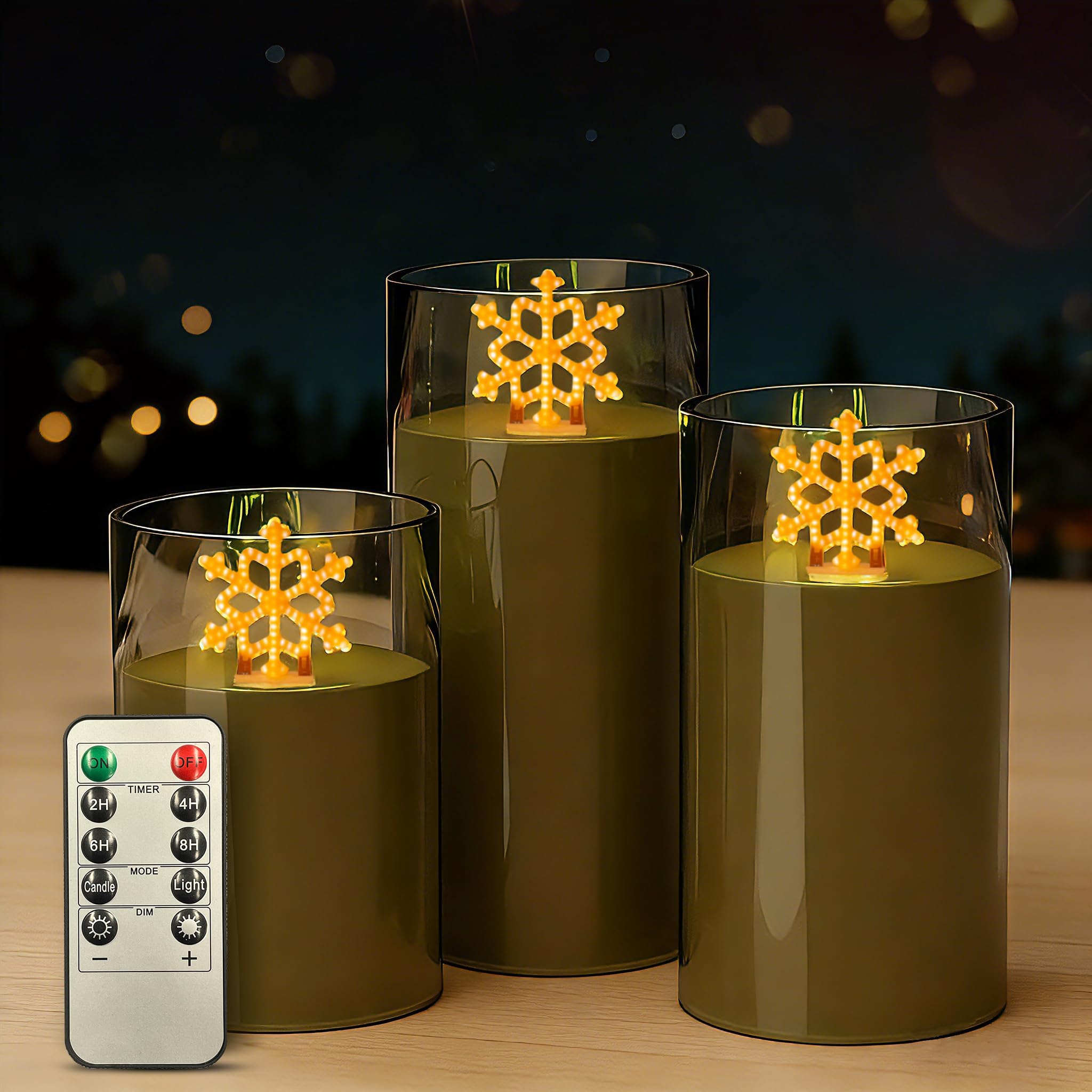 L LOHAS LED Electronic Candle Night Lights with Remote