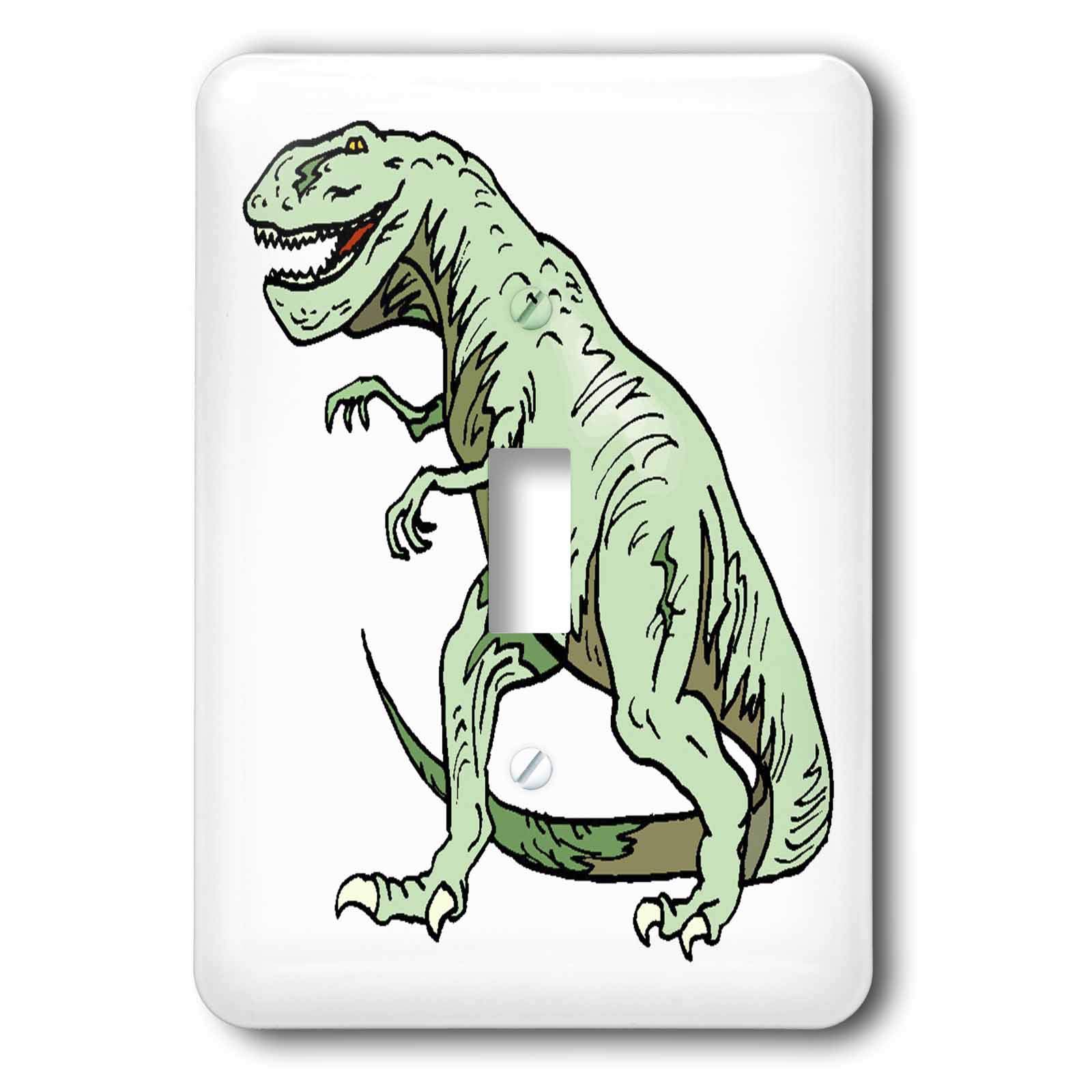 Interrupteur dinosaure T Rex vert pour décoration chambre enfant