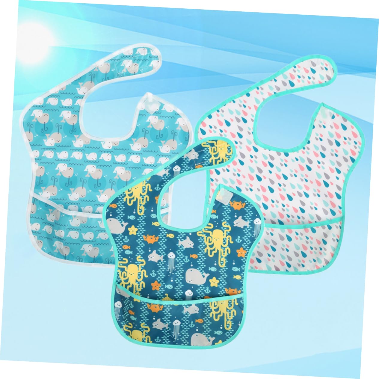 UPKOCH 9 Pièces Offre Bavoir Imperméable Dessin Animé Bavoir