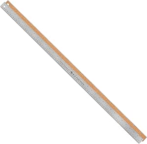 Breman Precision Metal Ruler 36 Inch - Stainless Steel Cork Back Metal ...