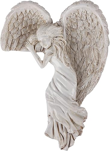 Miniatura 2 de Marco de puerta de ángel, estatua de alas de ángel, escultura de ángel en tu esquina, figura de ángel de resina izquierda o derecha, decoración de