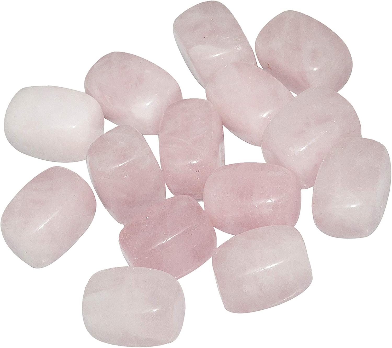 Nupuyai 1 lb Tumbled Stones Irregular Shape Polished Crystals, Reiki Chakra Healing Quartz, Home and Garden Decor