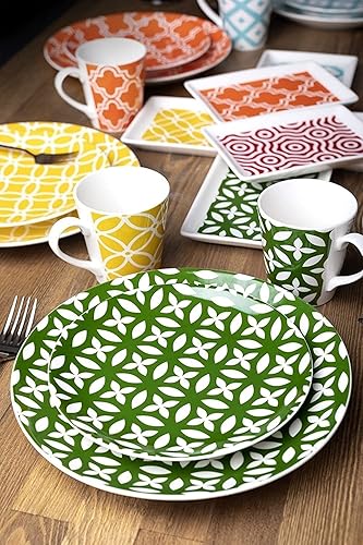 Miniatura 4 de Casablanca - Juego de vajilla de porcelana para 6 personas, 24 piezas, apto para lavavajillas