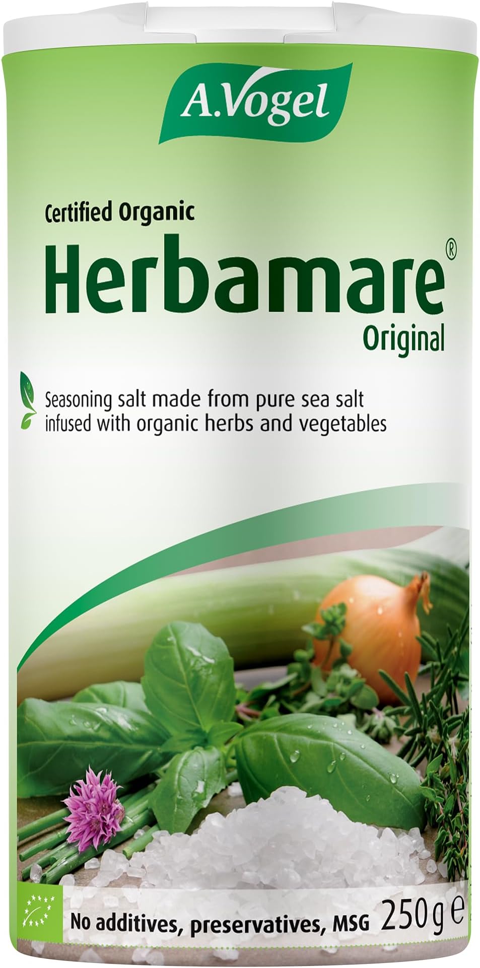 A.Vogel Herbamare Original Seasoning Salt 250g | Sea Salt with 13 Different Fresh Organic Vegetables & Herbs| Add Flavour to Cooking