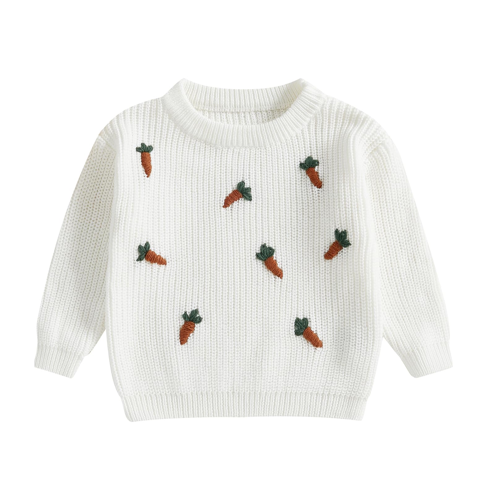 LSFYSZD Toddler Baby Girls Boys Halloween Pumpkin Sweaters Long Sleeve Crew Neck Winter Warm Knitwear Pullover Jumpers Top — view 187
