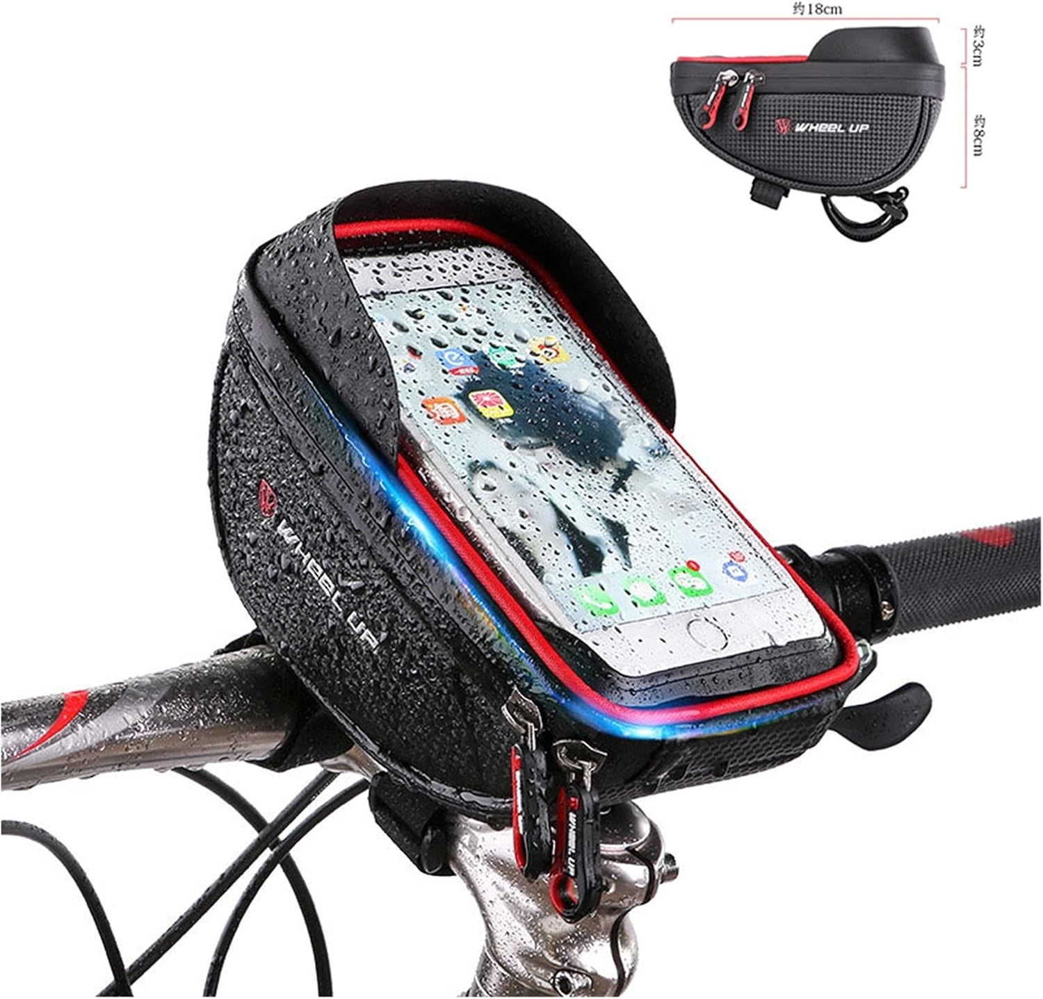 feifei 自転車サドルバッグ自転車トップチューブ前部ビーム袋防水MTB 