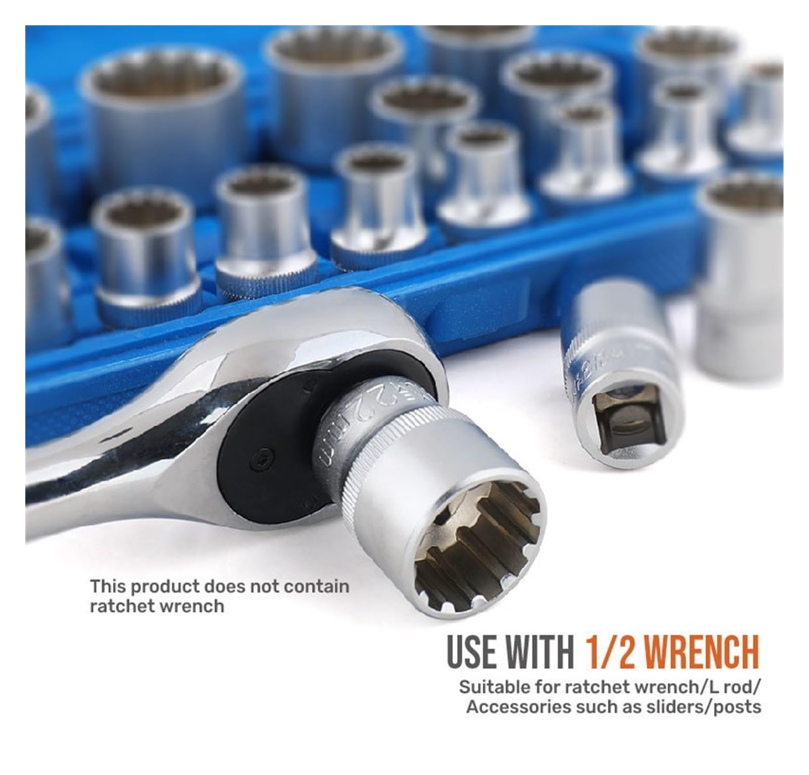 10 Pièces Jeu Douille A Choc 1/2, Type Fleur De Prunier à 12 Coins