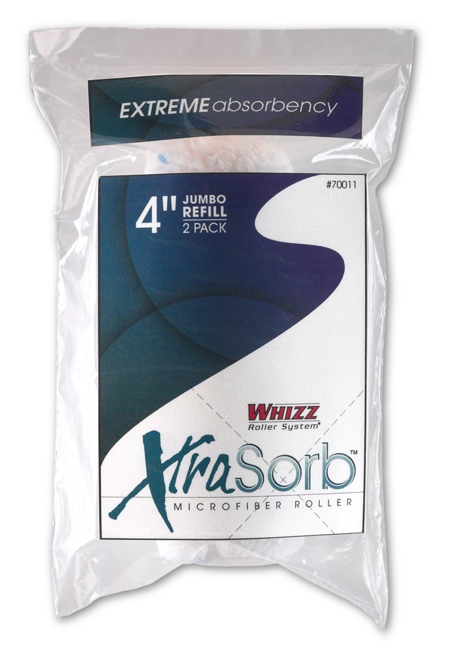 Herramientas de trabajo internacional 74011 (silbido Xtra Sorb Jumbo Mini rodillo de pintura, recambio, 2 unidades)