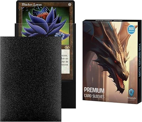 Fundas para tarjetas MTG negras de 300 unidades, con textura mate, fundas para tarjetas de tamaño estándar para MTG, tarjetas de béisbol, tarjetas disponible en Yaxa Costa Rica