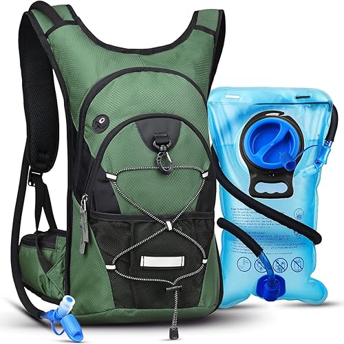Mochila de hidratación, mochila de hidratación, mochila de agua y bolsa de hidratación de 3 litros, paquete de senderismo con aislamiento ligero,