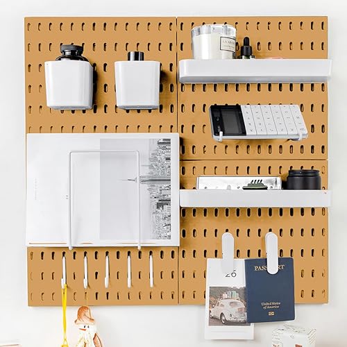 Kit de combinación de tablero de clavijas para organizador de pared, kits de tablero de clavijas montado en la pared para cocina, dormitorio,
