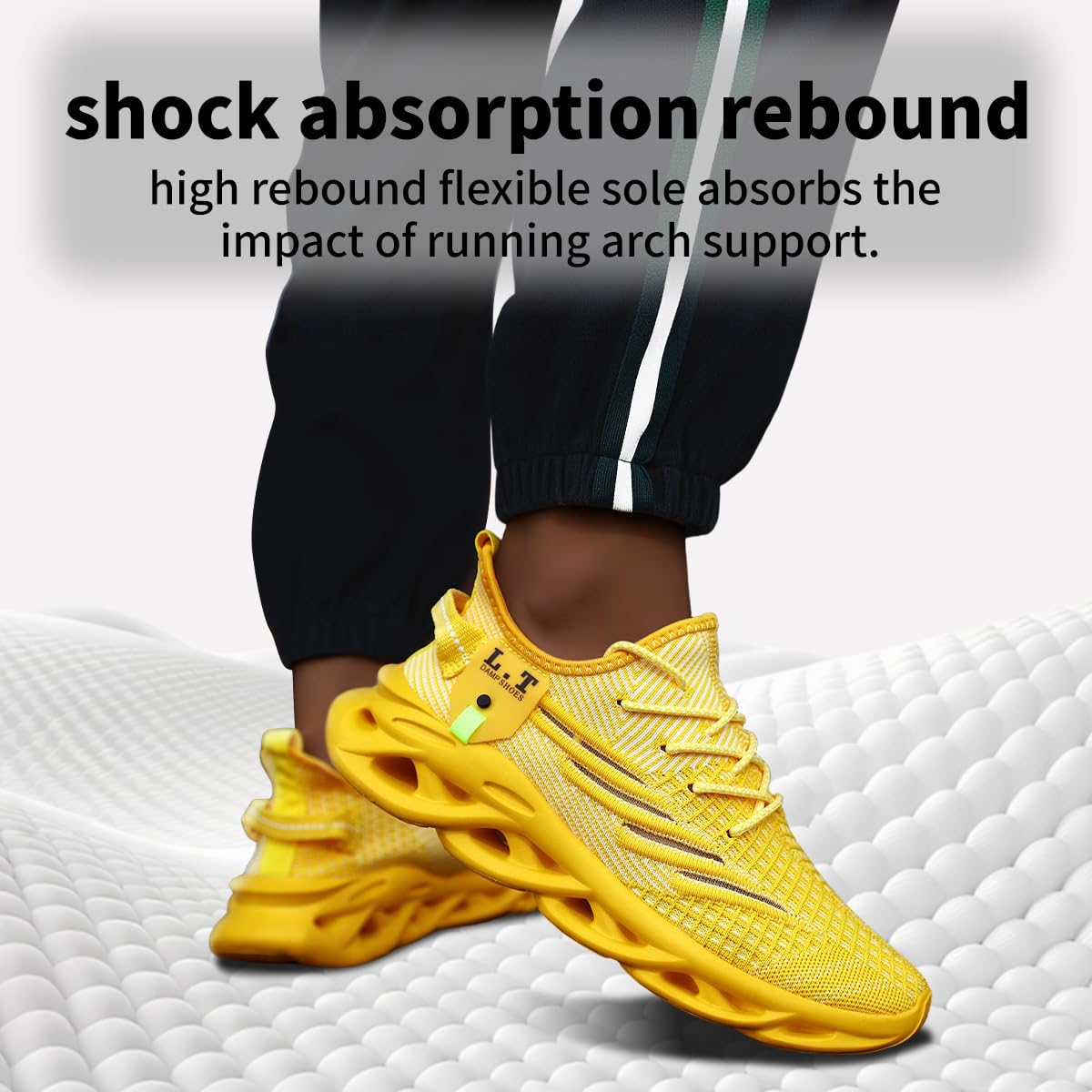 Mens Womens Running Shoes Slip On Walking Tennis Sneakers Workout Shoes Gym Athletic Sports Jogging Lightweight Non Slip Comfortable Breathable Casual Fashion
