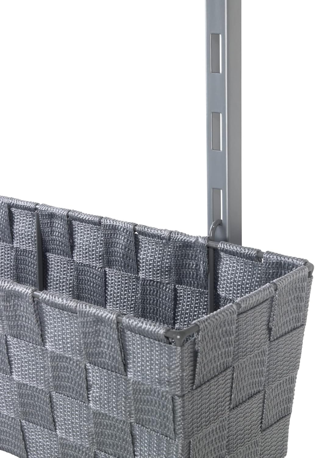 WENKO 54100100 Over Door Rack Adria, Powder-Coated Metal, 16.5 x 55.5 x 6.3 inch