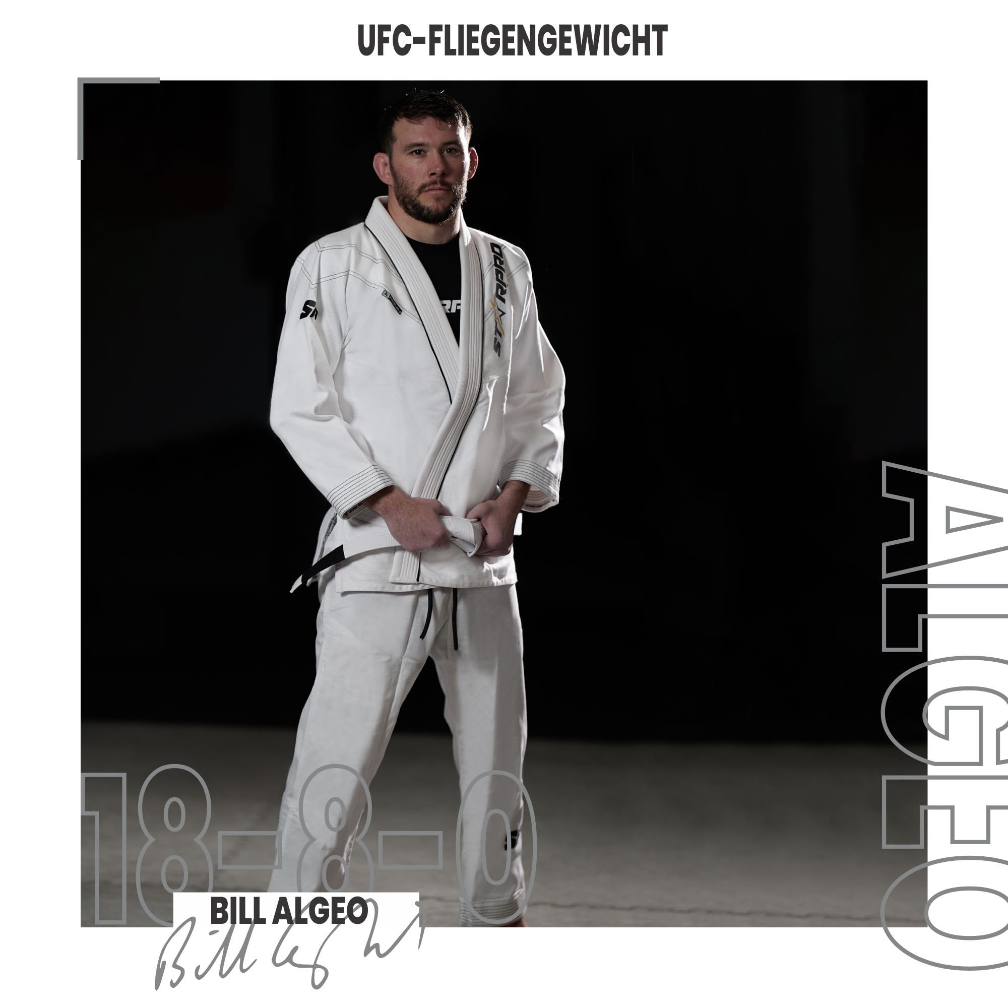 Starpro Ronin BJJ Gi 355 Gramm - Power Baumwollmischung - Weiß und Schwarz - Preshrunk Professional Martial Arts Kimono für Training und Wettkampf - Männer & Frauen